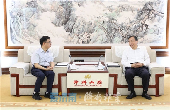 孙立成孙述涛会见中科院院士、中国科大常务副校长潘建伟